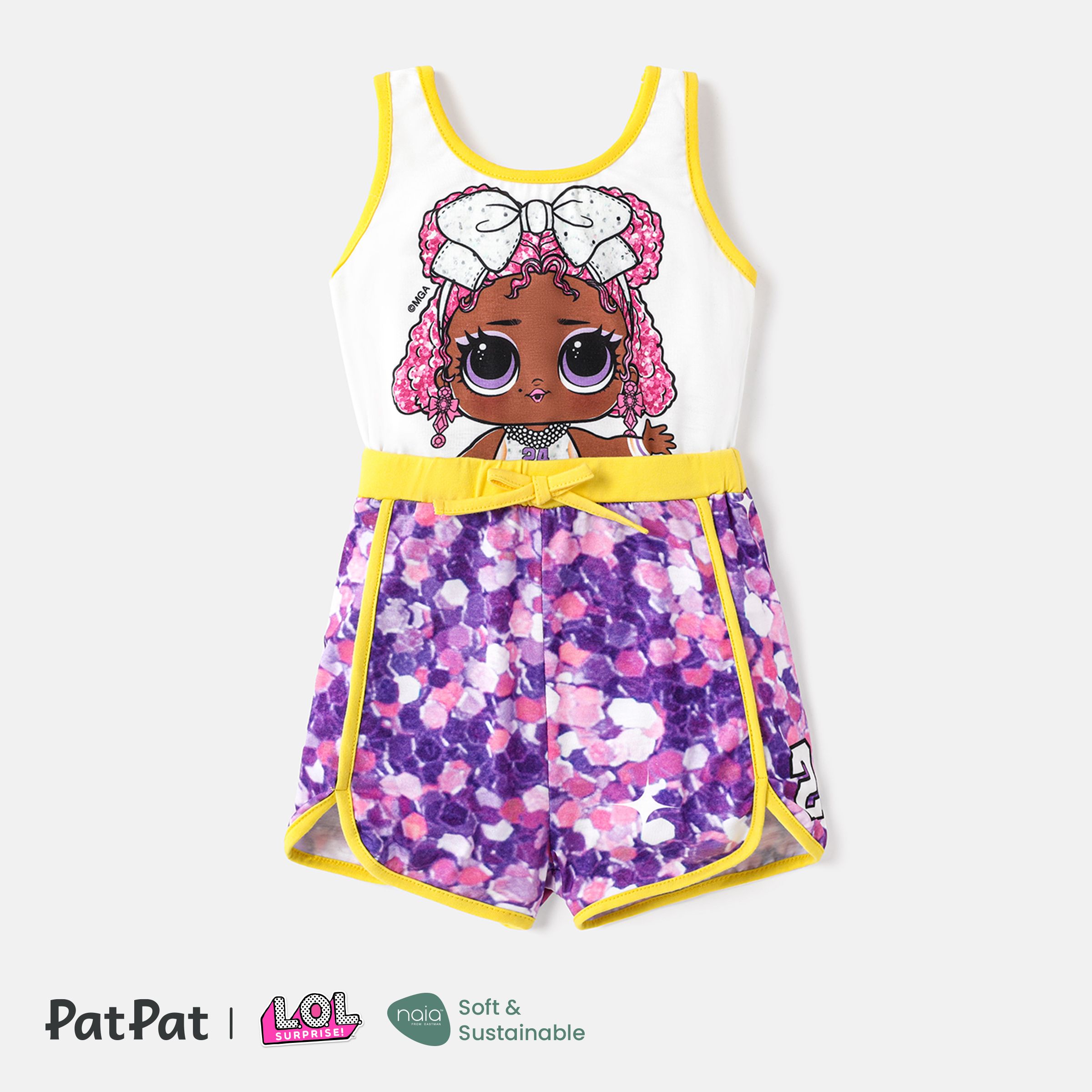 

L.O.L. SURPRISE! Toddler/Kid Girl 2pcs Colorblock Sleeveless Rompers