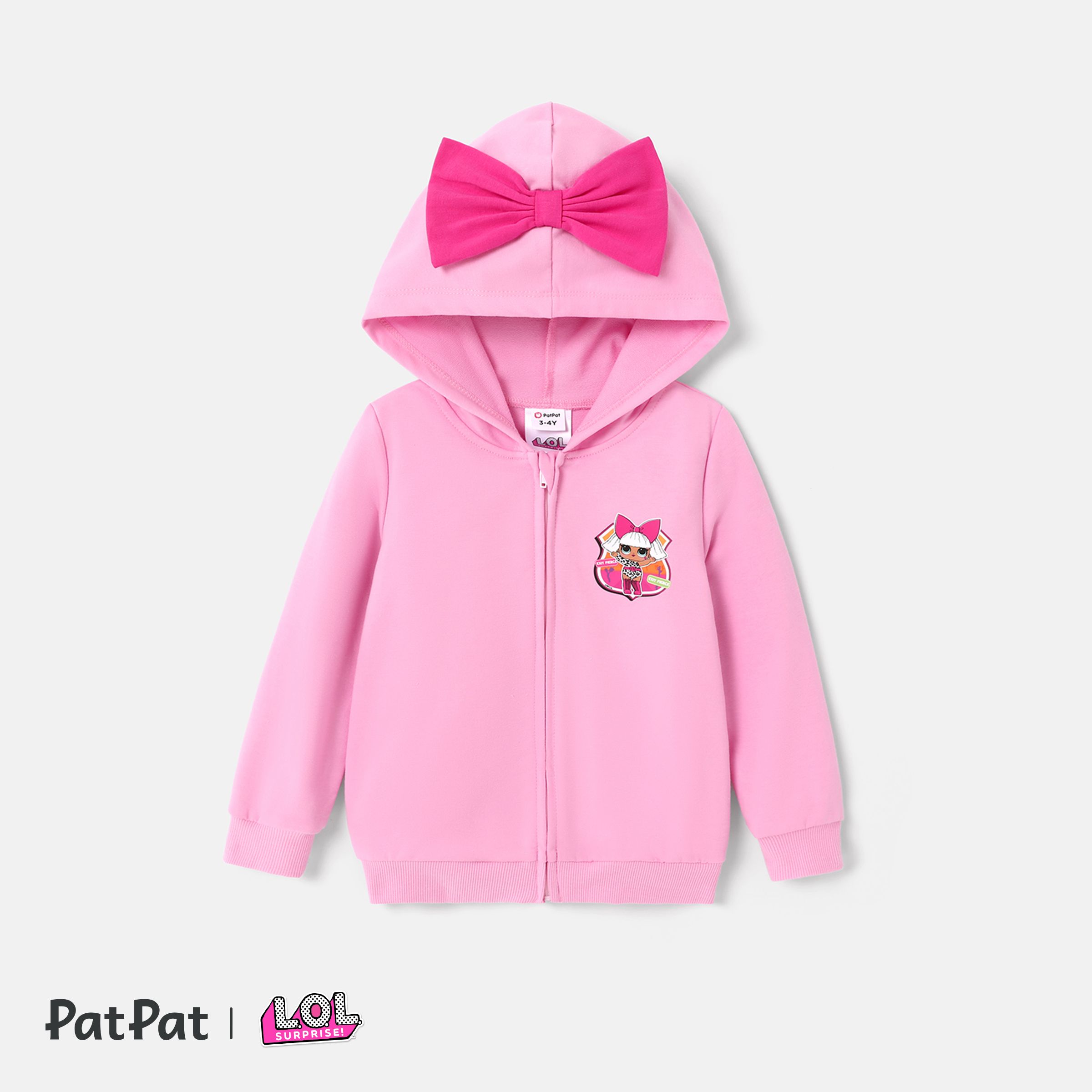 

L.O.L. SURPRISE! Toddler Girl Zip Up Long-sleeve Hoodie