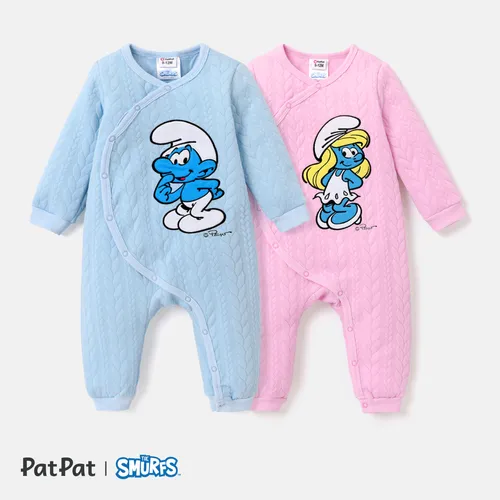 The Smurfs Baby Boy/Girl Patch Embroidered Jumpsuit 