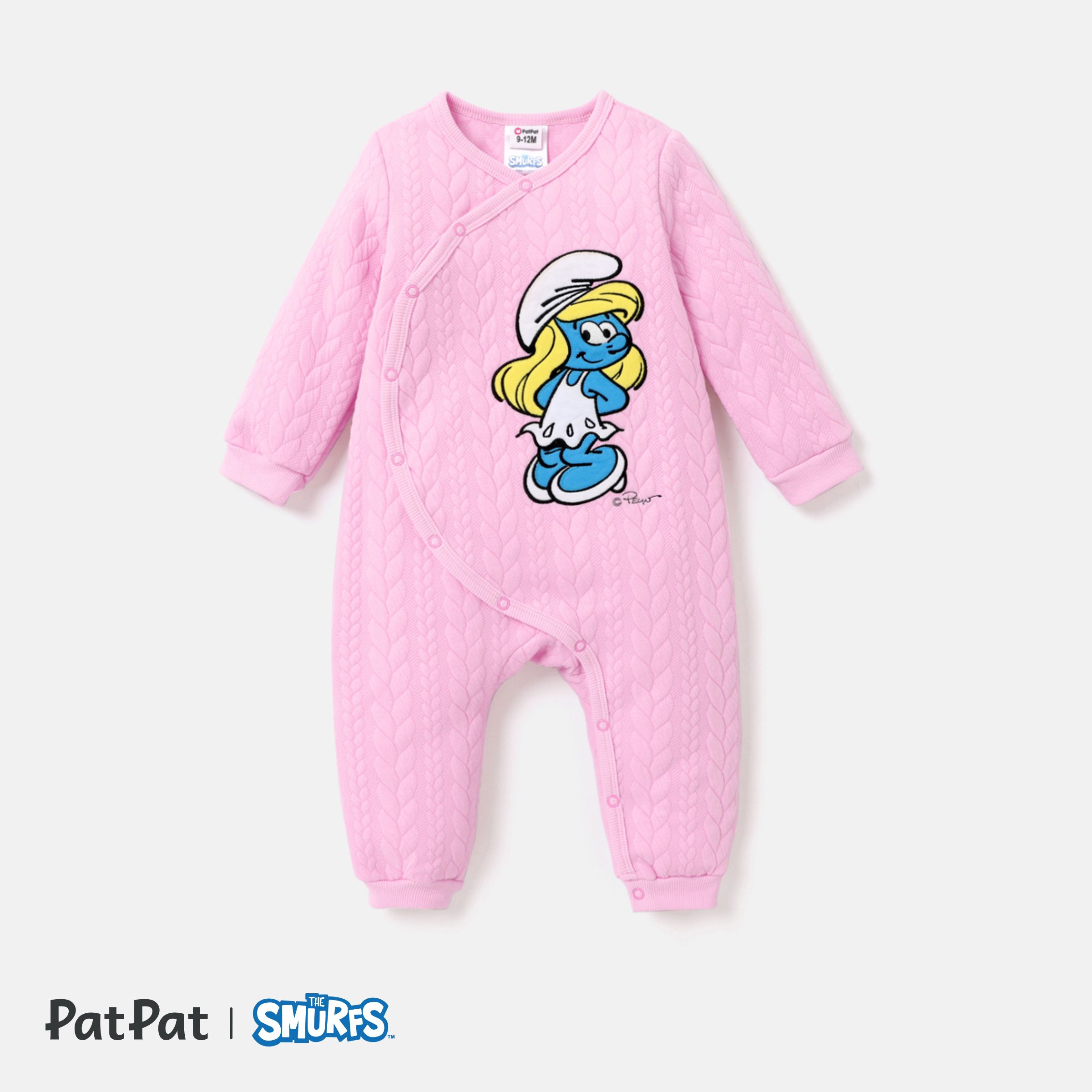 The Smurfs Baby Boy/Girl Patch Embroidered Jumpsuit