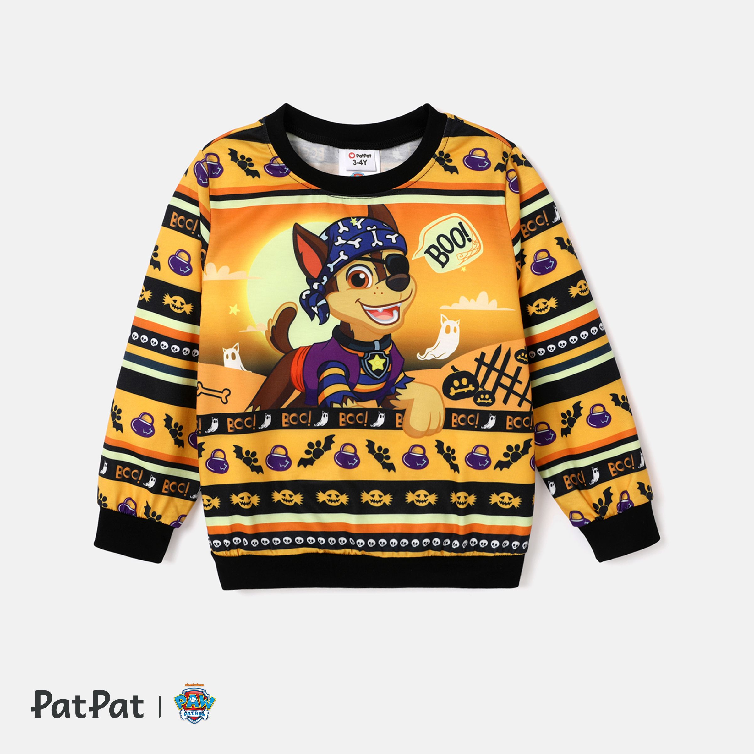 PAW Patrol Halloween Toddler Boys/Girls Fun Graphic Crew Neck Sweatshirt