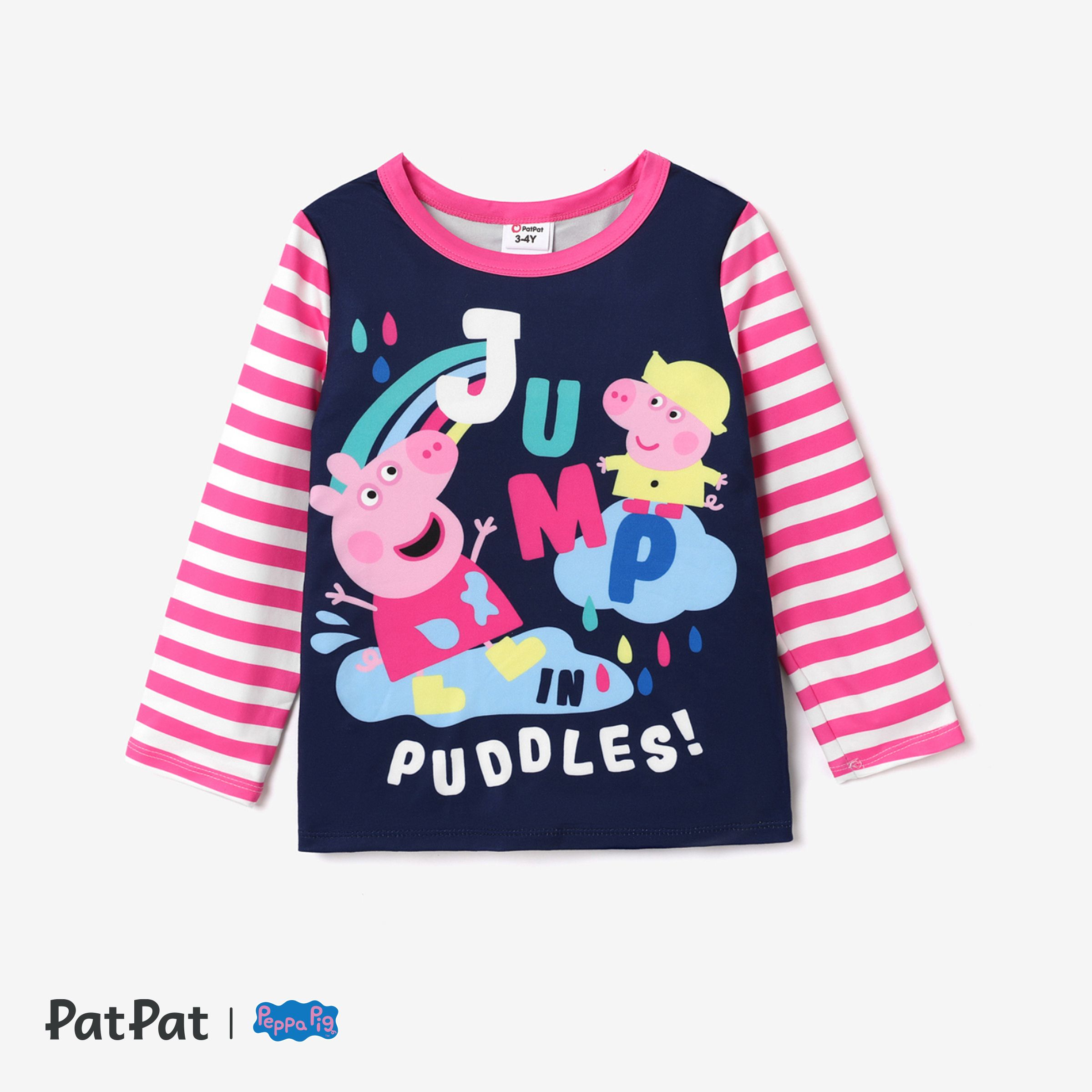 Peppa Pig Toddler GIrl Character Print Long-sleeve T-shirt