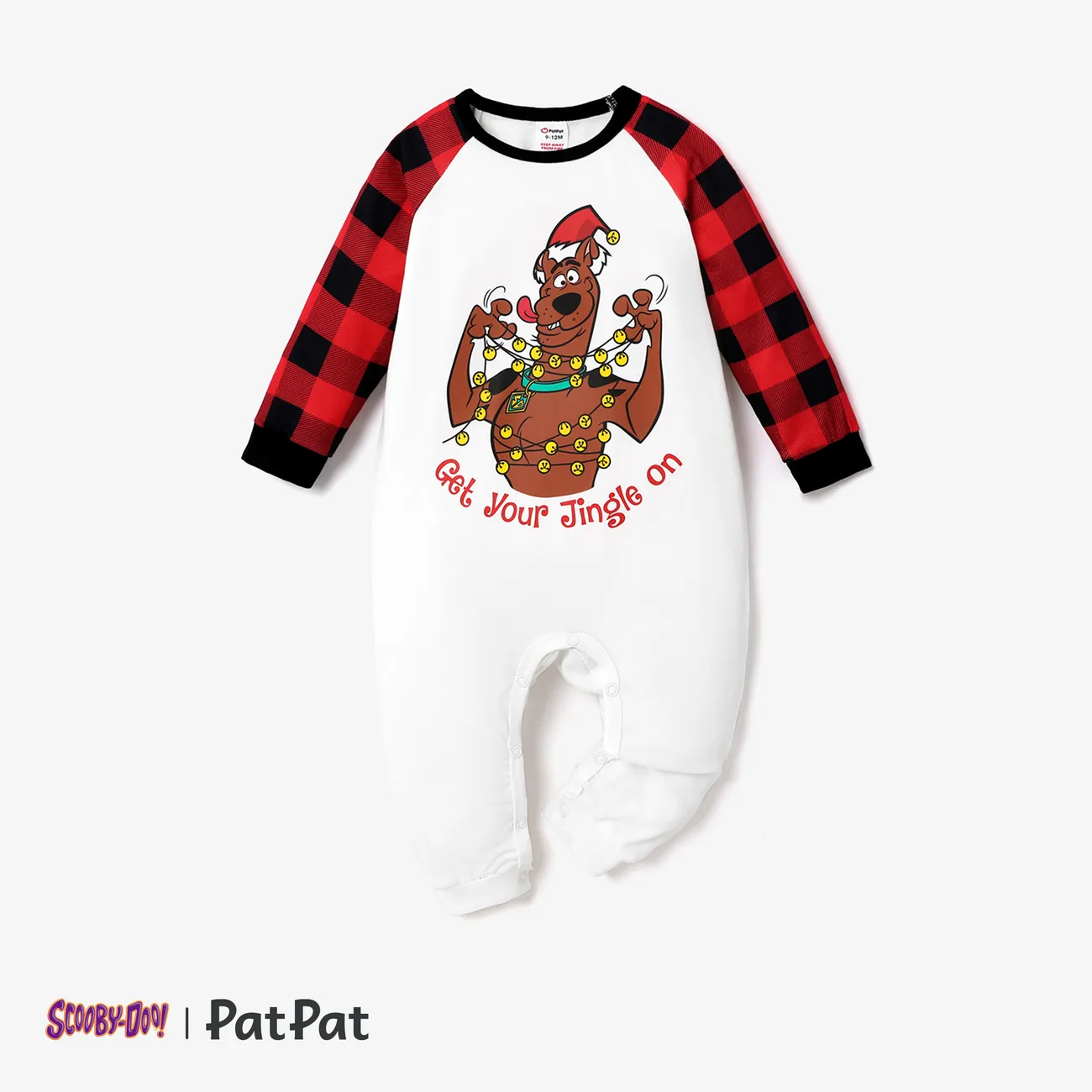 Scooby-Doo Weihnachten Familien-Looks Langärmelig Familien-Outfits Pyjamas (Flame Resistant) rot big image 1