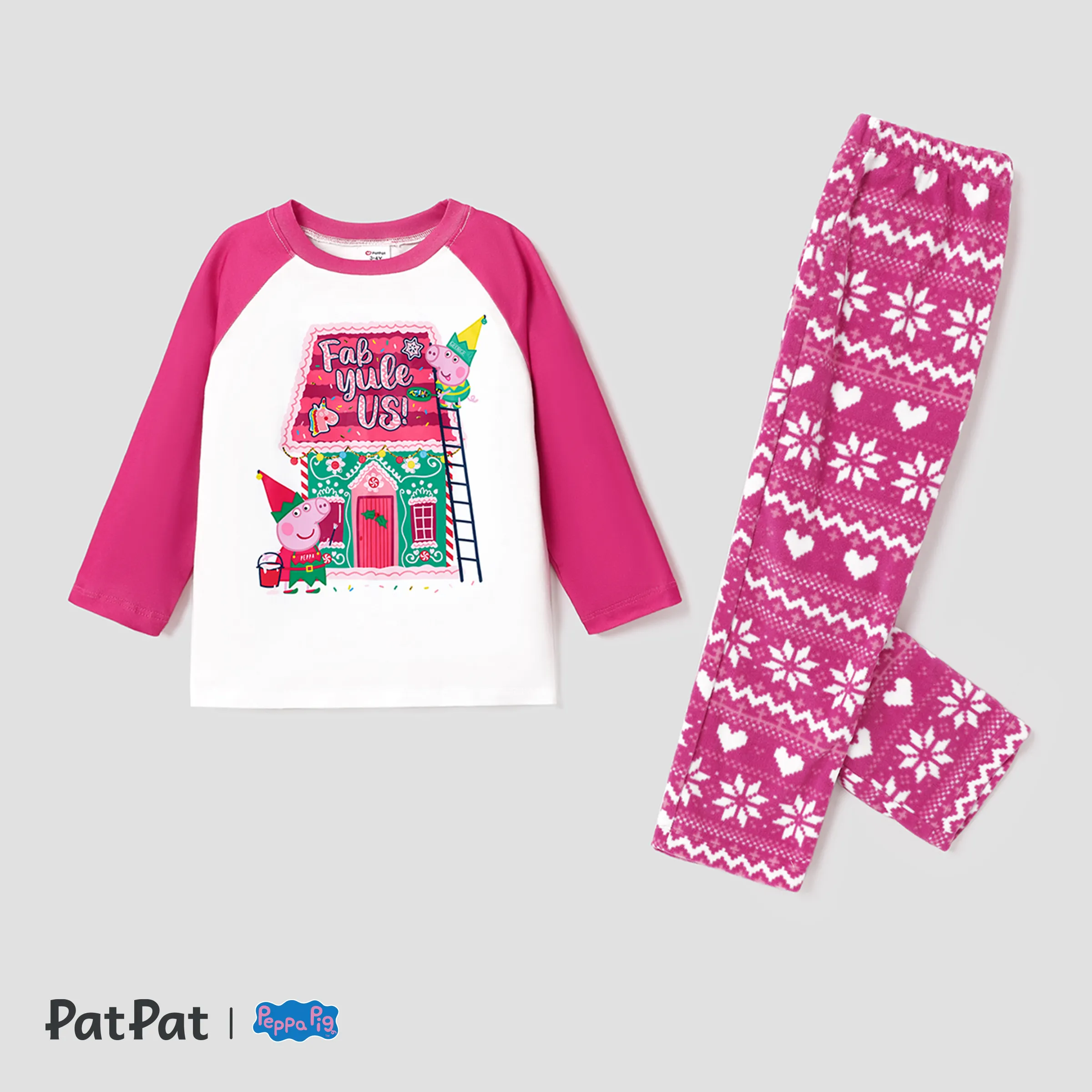 

Peppa Pig Christmas Mommy and Me Character Print Pajamas Sets (Flame Resistant)