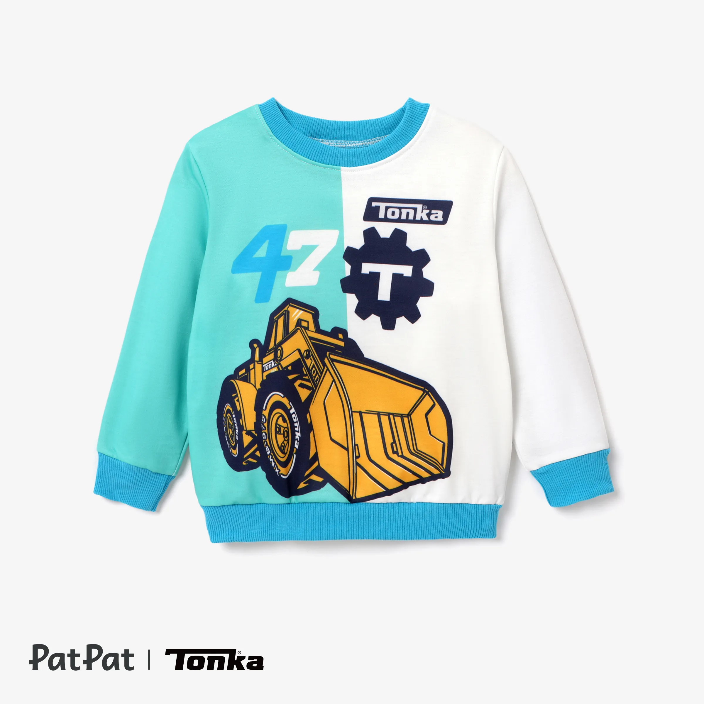 

Tonka Contrasting Color Positioning Printed Sweatshirt