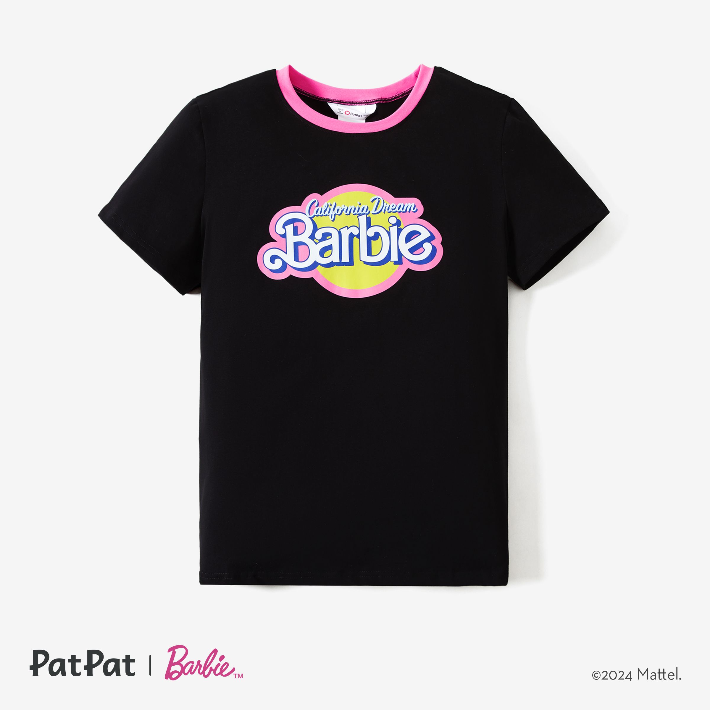 Barbie Mom And Me T-shirt à Imprimé Contrasté 95% Coton