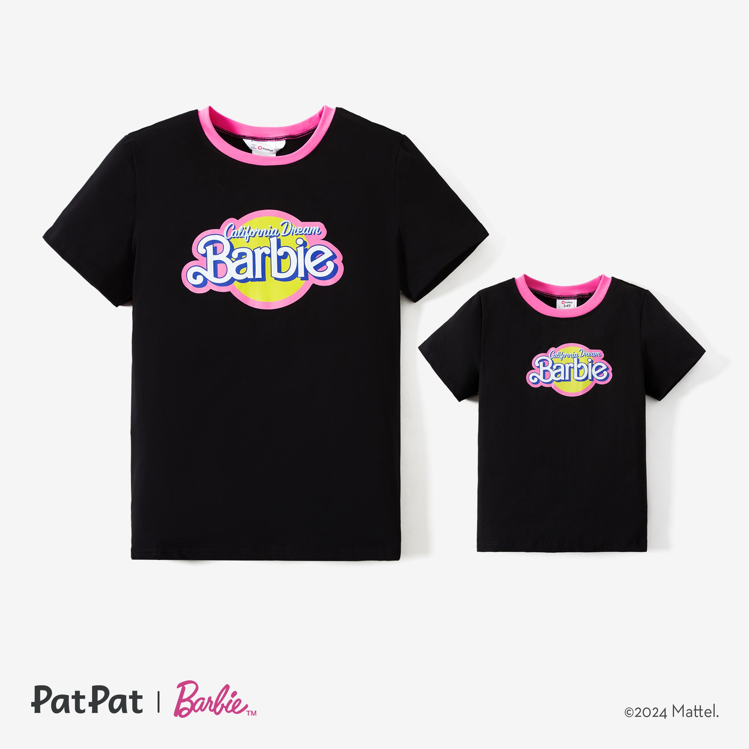 

Barbie Mom and Me 95% Cotton Contrast print T-shirt
