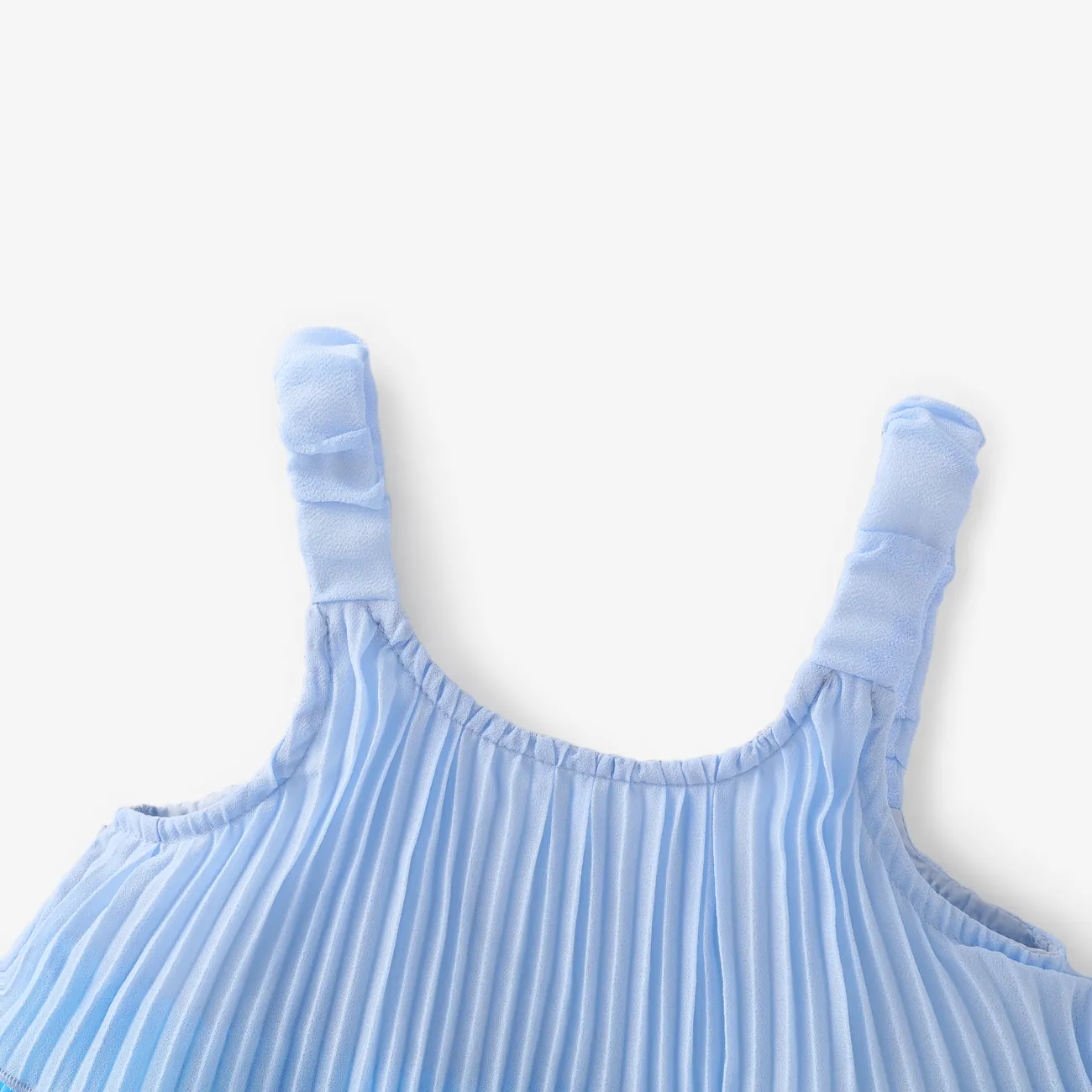 2 Stück Baby Mehrlagig Süß Tanktop Kleider blau big image 1
