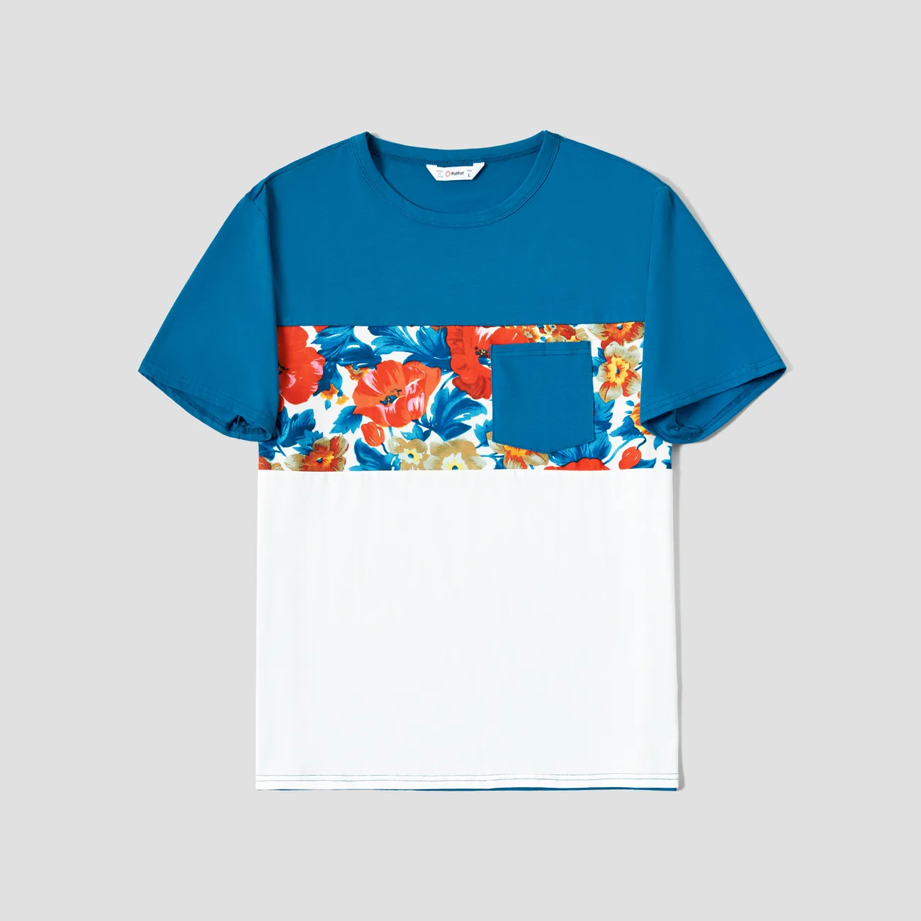 Looks familiares Flor grande Camiseta sin mangas Conjuntos combinados para familia Conjuntos multicolor big image 1