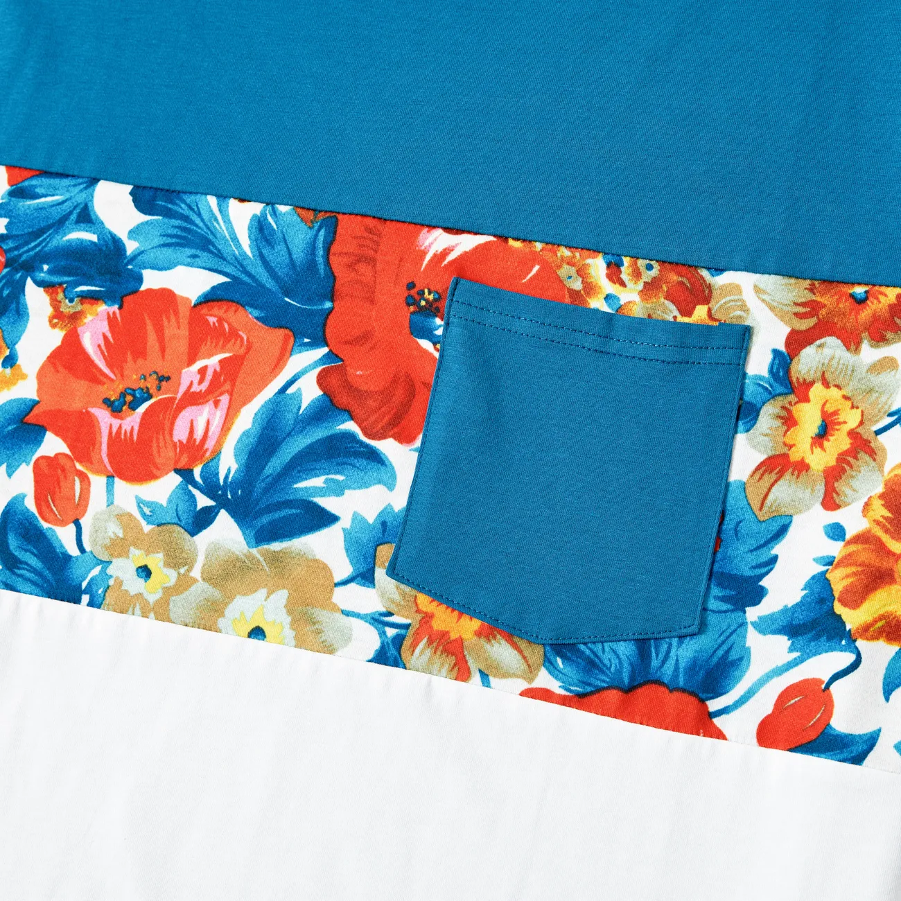 Looks familiares Flor grande Camiseta sin mangas Conjuntos combinados para familia Conjuntos multicolor big image 1
