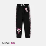 L.O.L. SURPRISE! Kid Girl Graphic Heart Star Print Elasticized Pants Black