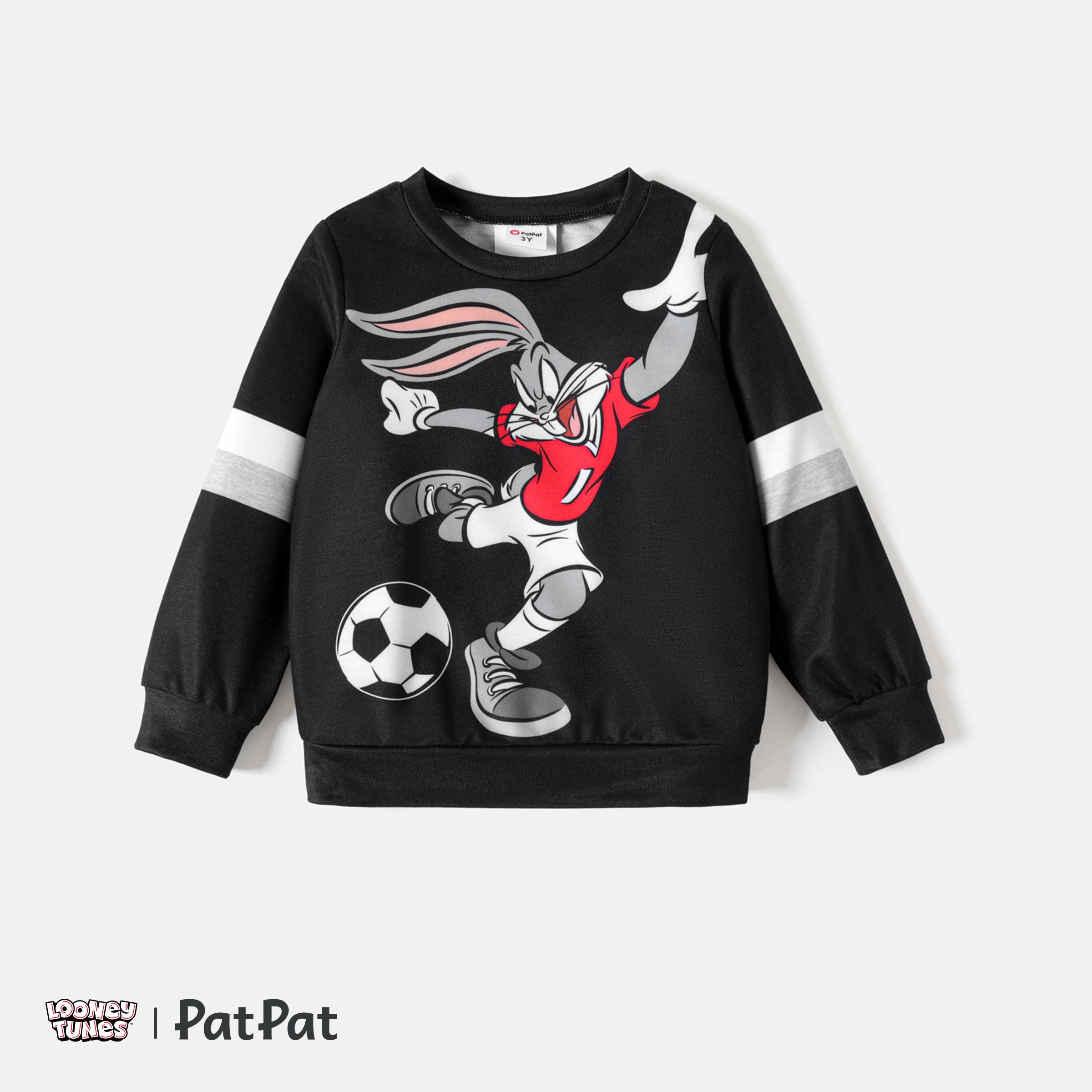 Sweat-shirt à Rayures Pour Tout-petit Fille/garçon Looney Tunes