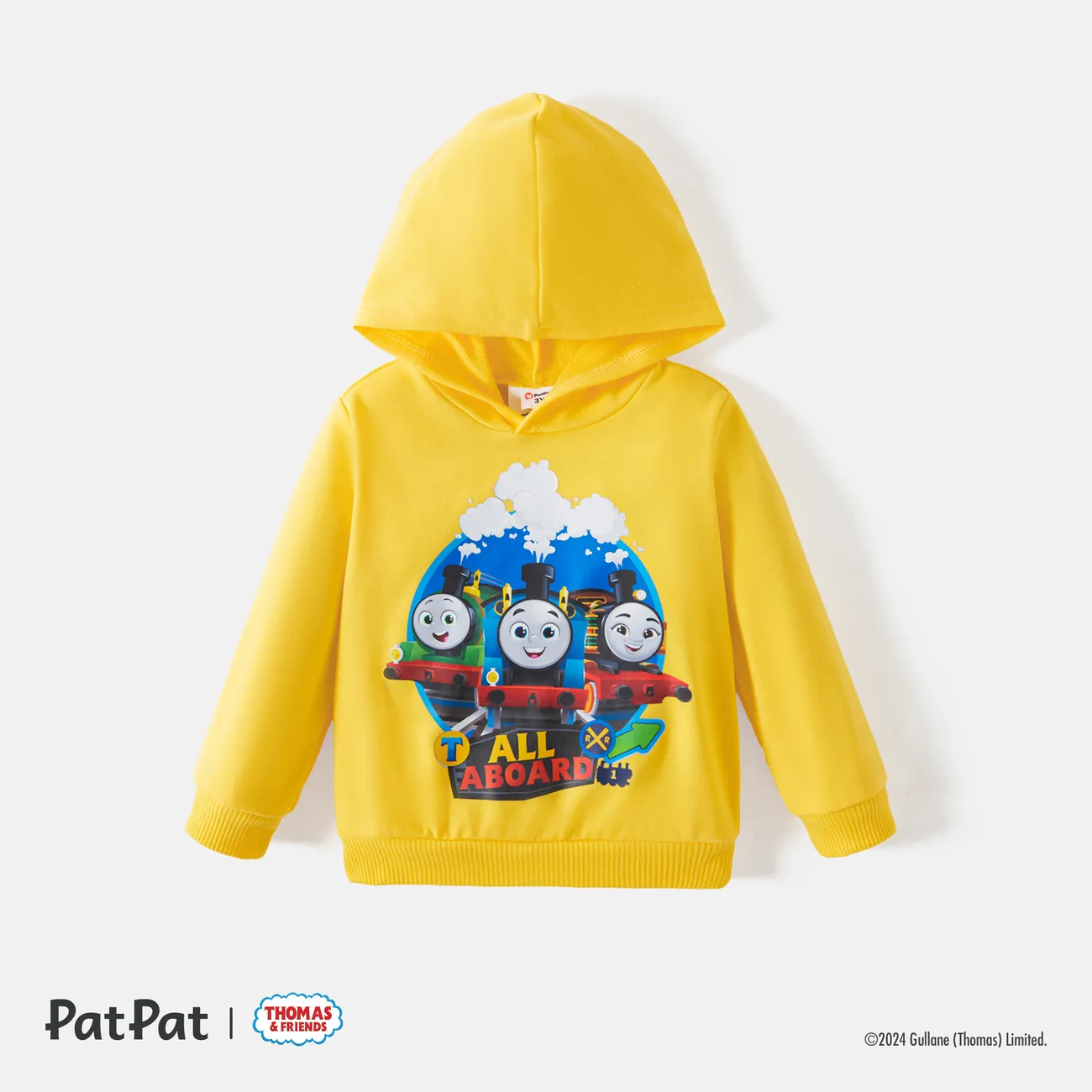 Thomas & Friends Criança Menino Com capuz Infantil Sweatshirt Amarelo big image 1