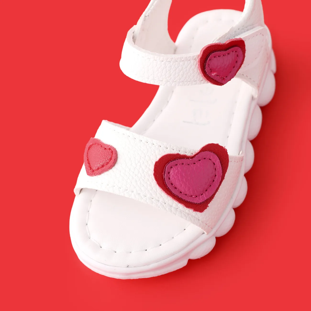 Kleinkinder Kinder Mädchen Lässig Herzförmig Sandalen weiß big image 1