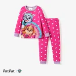 PAW Patrol 2pcs Toddler/Kid Girl/Boy Childlike Character Tight Pajama Set Pink