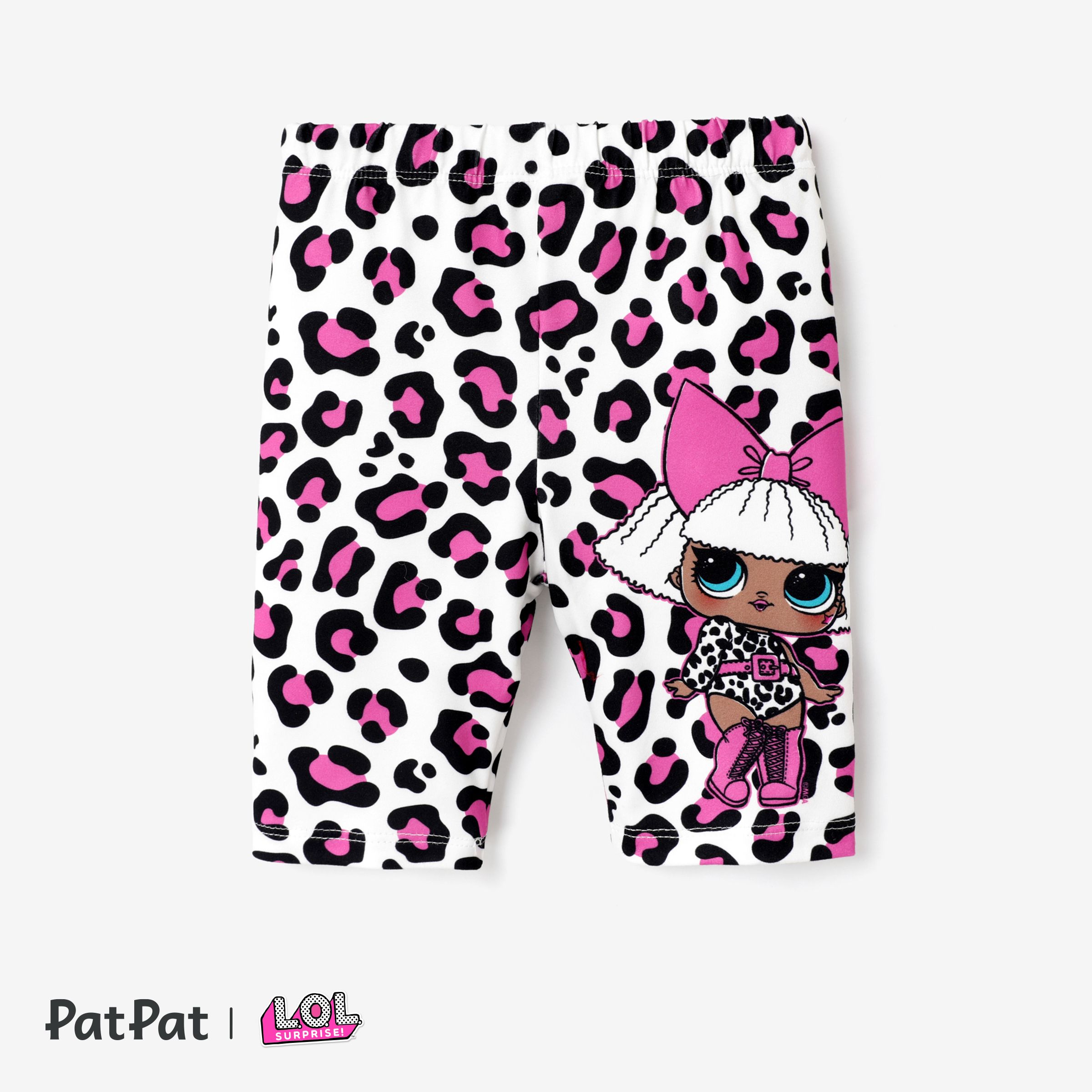 L.O.L. SURPRISE! Toddler Girl Leopard/Polk Dot/Tye Dyed Print Short Leggings