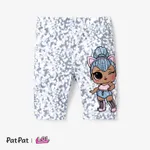 L.O.L. SURPRISE! Toddler Girl Leopard/Polk dot/Tye dyed Print Short Leggings Grey