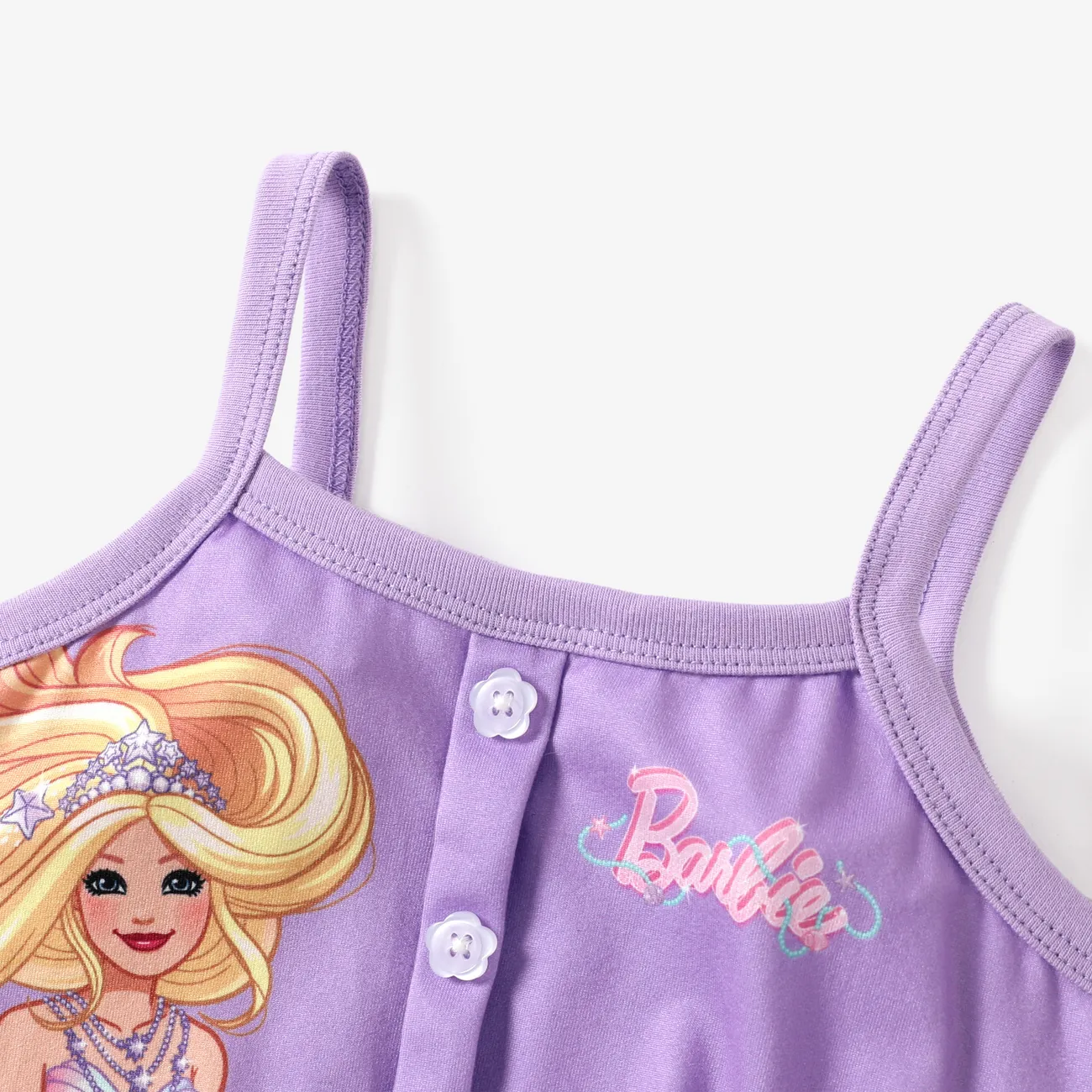 Barbie بدلة تنورة 2 - 6 سنوات حريمي توب بحمالات قوس قزح متعدد الألوان big image 1