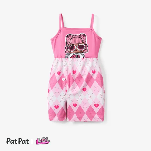 L.O.L. SURPRISE! Toddler Girl/Kid Girl slit suspender Dress

