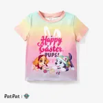 Patrulha Canina Páscoa Unissexo Infantil T-shirts Rosa