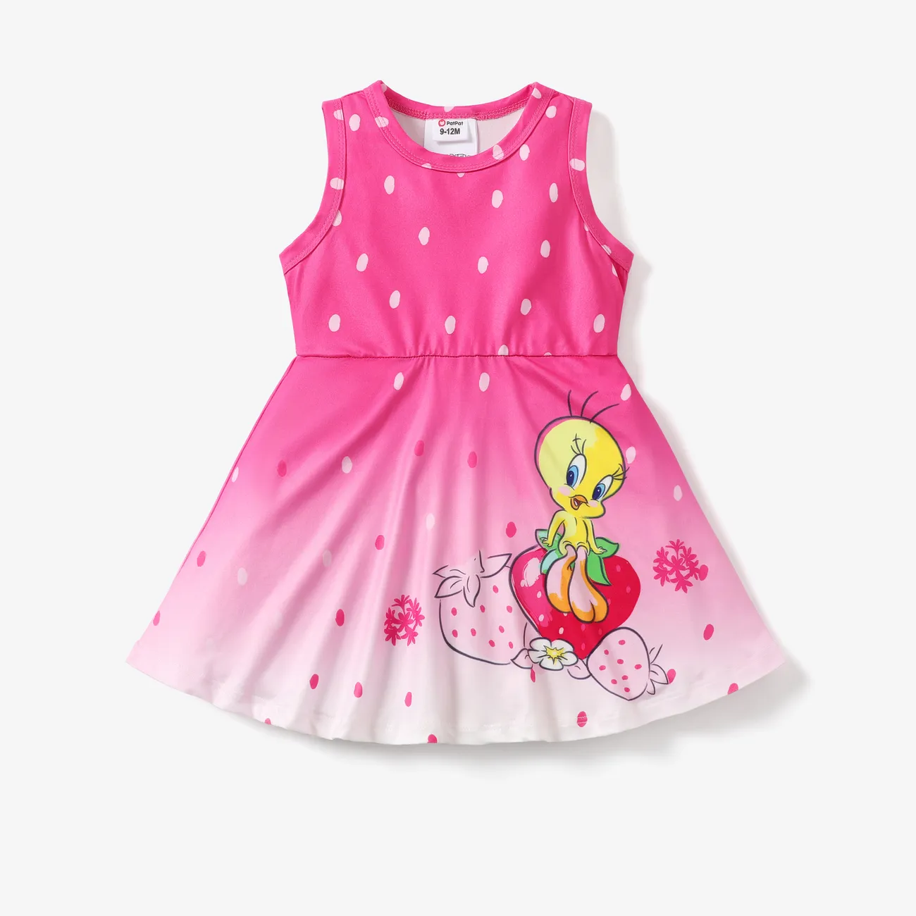Looney Tunes Baby Erdbeere Kindlich Kurzärmelig Kleider rosa big image 1