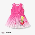 Looney Tunes 1pc Baby Girls Character Print Floral/Strawbeery Dress
 Pink