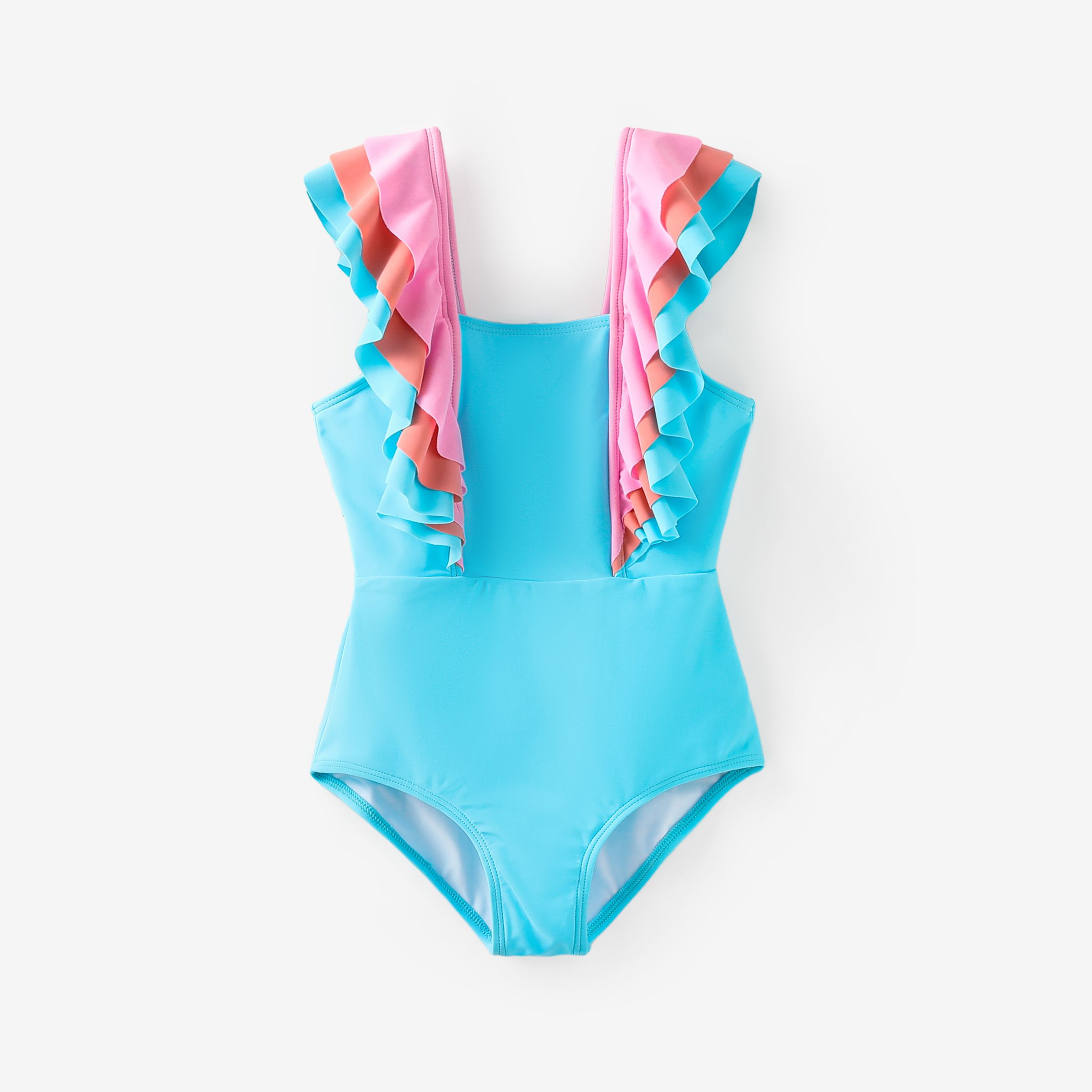 Kid Girl Ruffled One-Piece Swimsuit