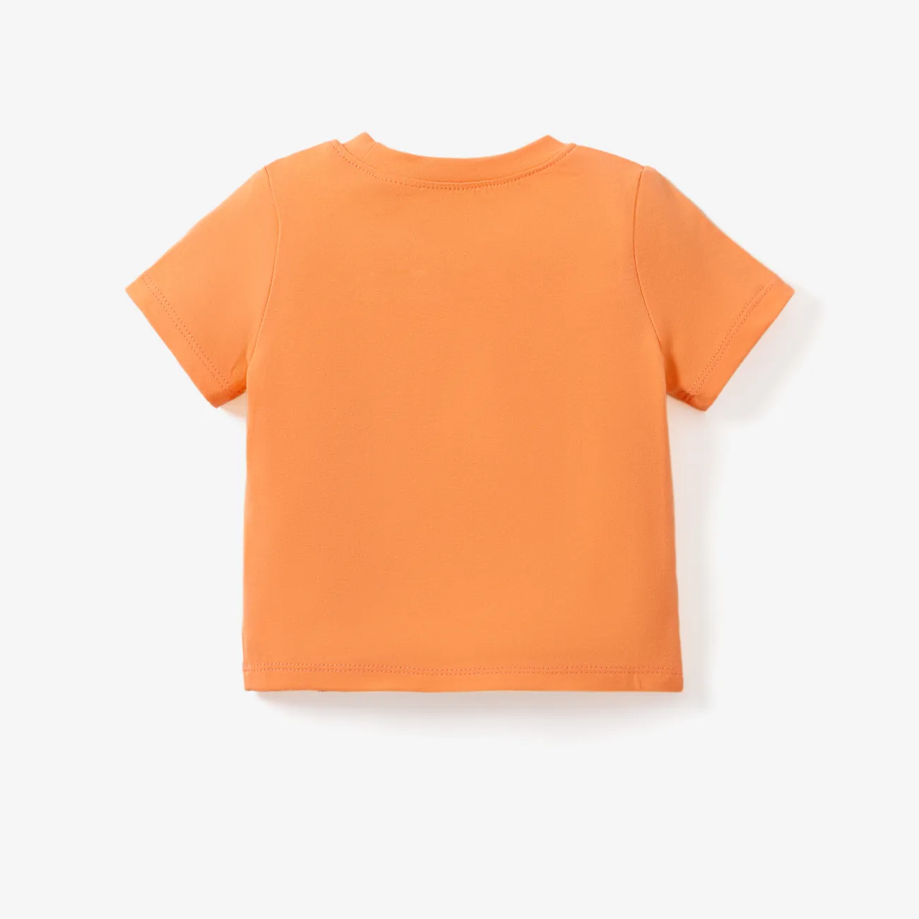 Disney Winnie the Pooh 1pc Baby Boys/Girls Naia™ Character Print Striped Rainbow Romper/ T-shirt/ Shorts
 Orange big image 1
