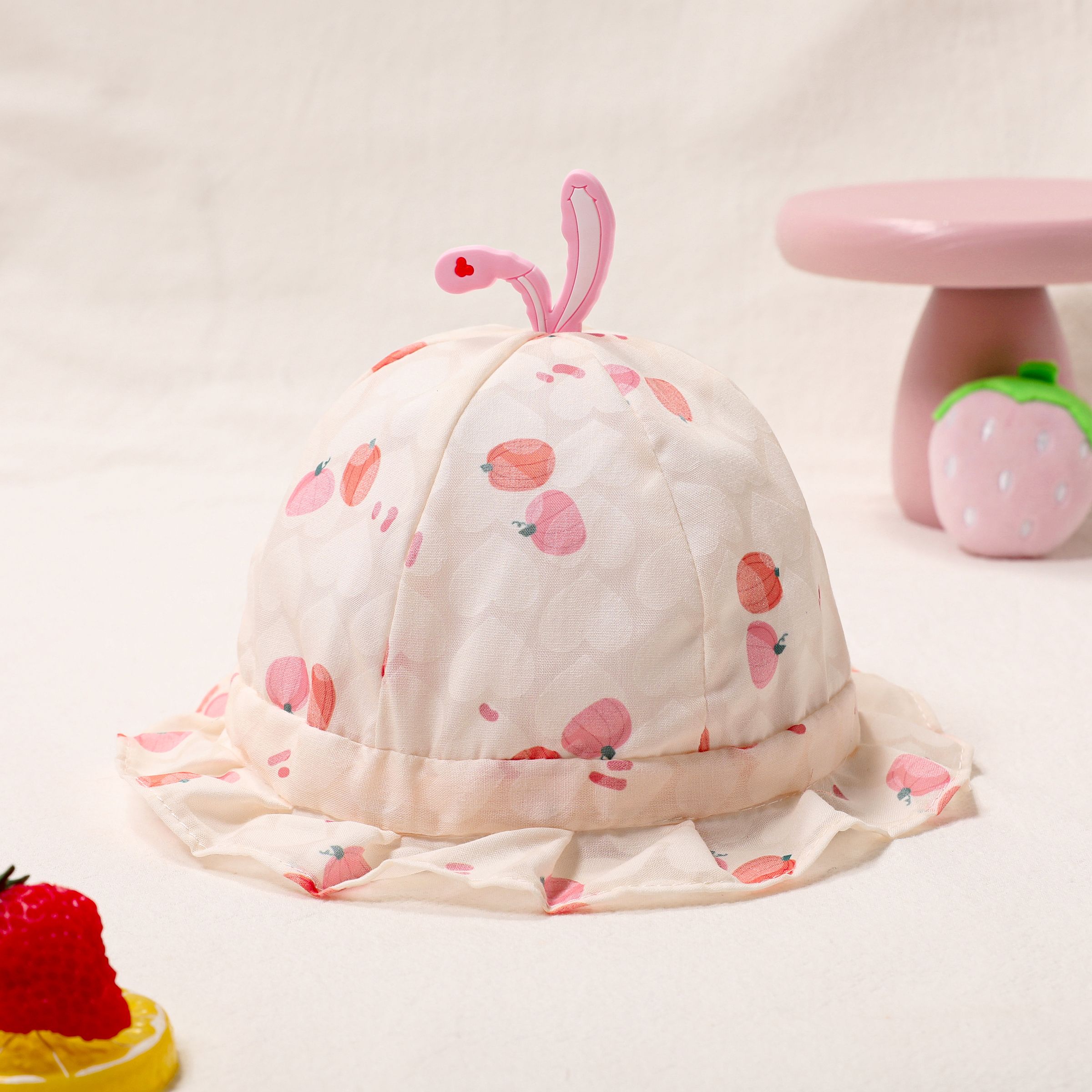 Printemps Et Automne Imprimé Bébé Pêcheur Casquette, Protection Solaire Et Coton Matériel