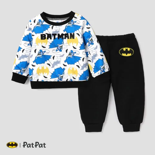 Batman 嬰兒 男 童趣 長袖 嬰兒套裝