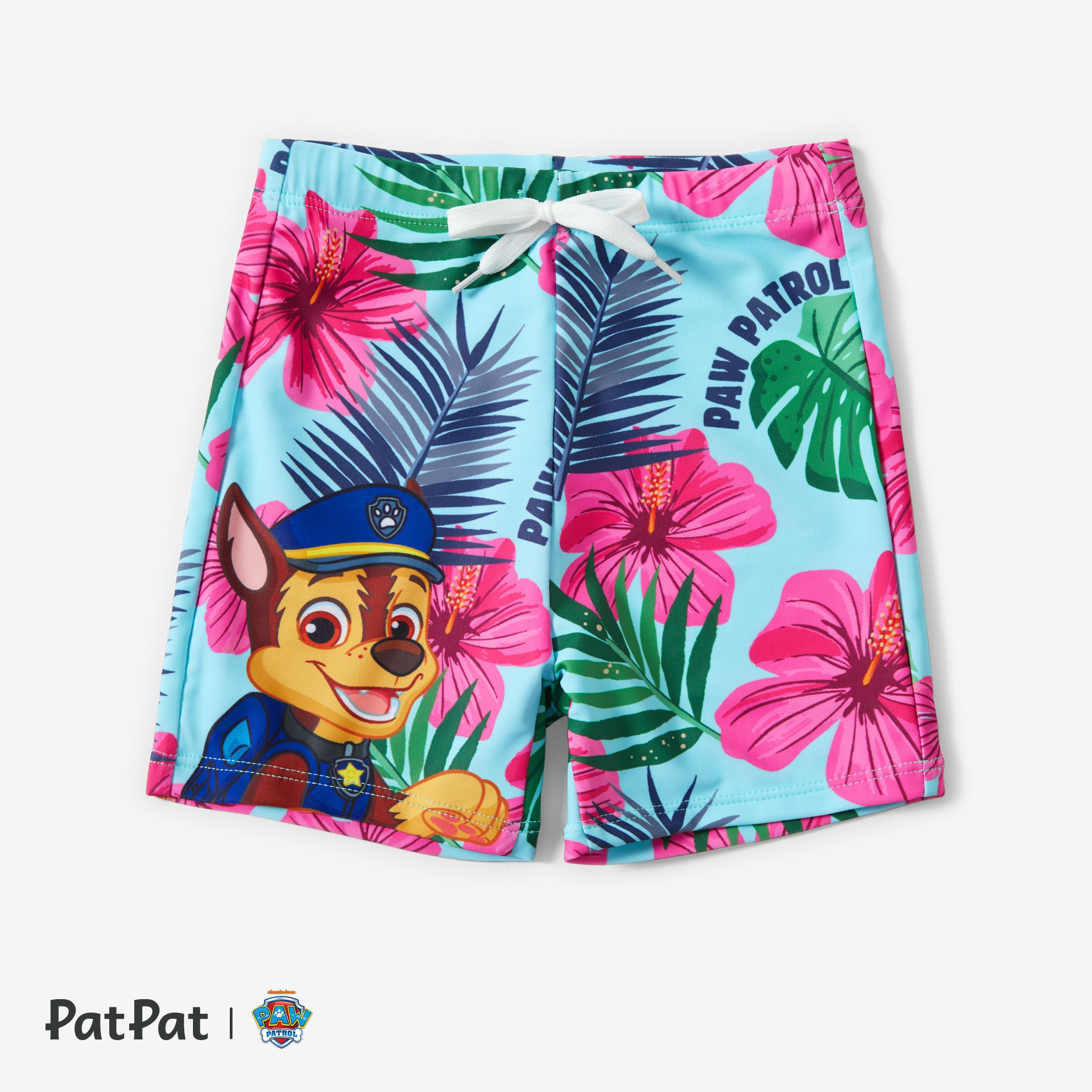 PAW Patrol Matching Dad Mom And Me Large Flower All Over Print Swimsuit
