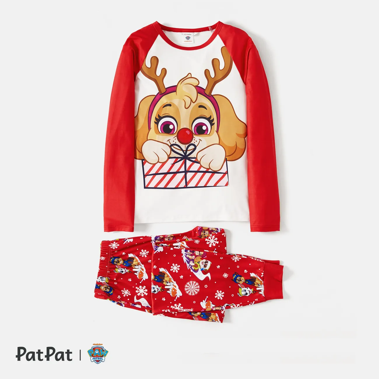 Helfer auf vier Pfoten Weihnachten Familien-Looks Hund Langärmelig Familien-Outfits Pyjamas (Flame Resistant) Mehrfarbig big image 1