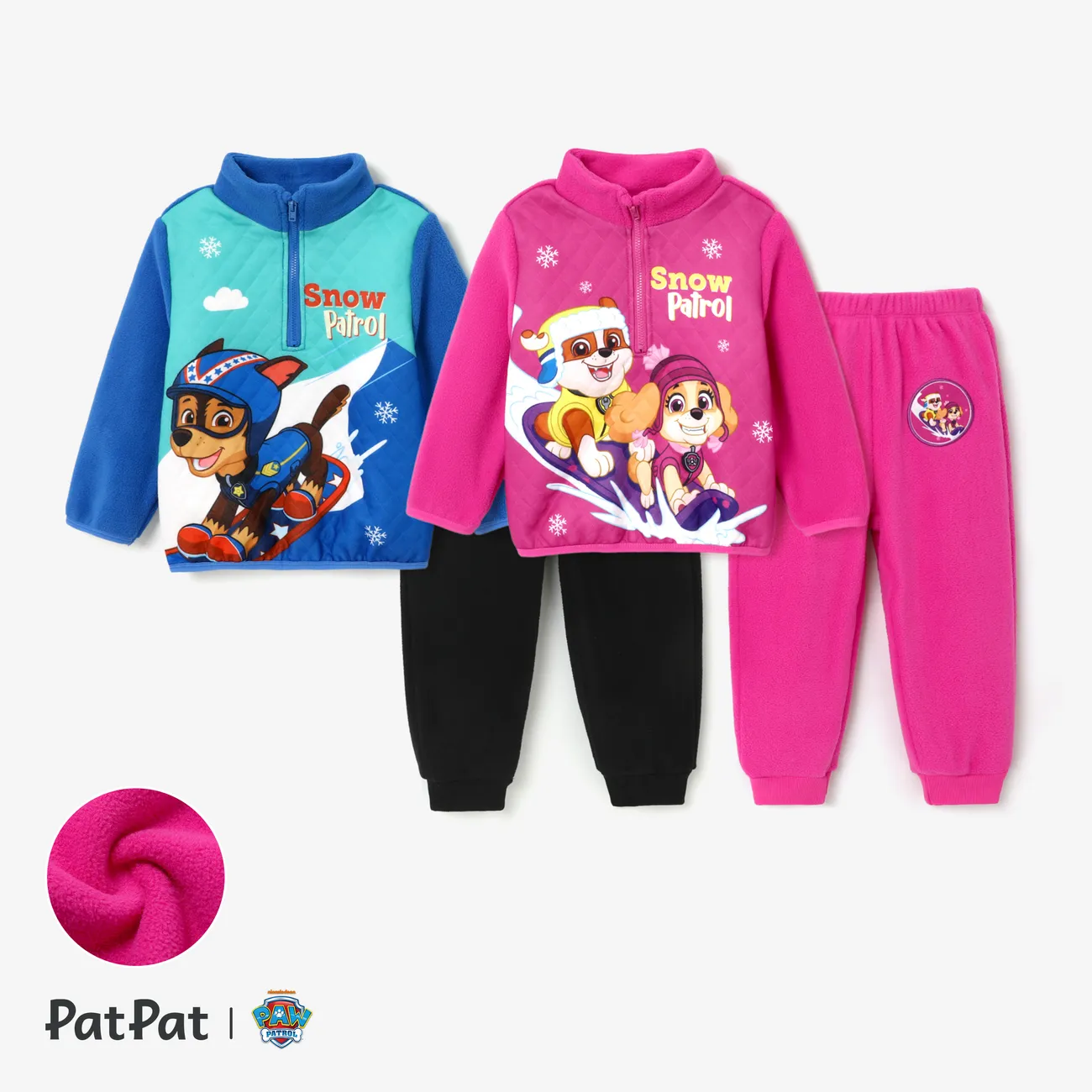 PAW Patrol Toddler Girl /Boy Polar Fleece Jacket or Fleece Pants Hot Pink big image 1