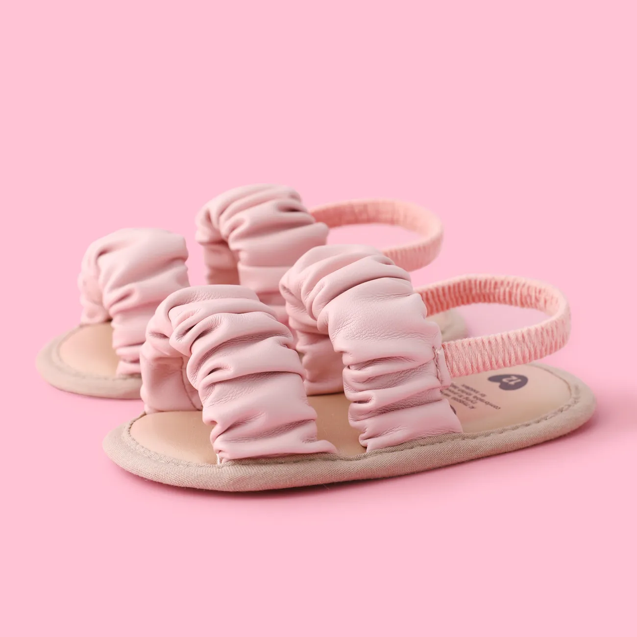 嬰兒 女 基礎 純色 學步鞋 粉色 big image 1