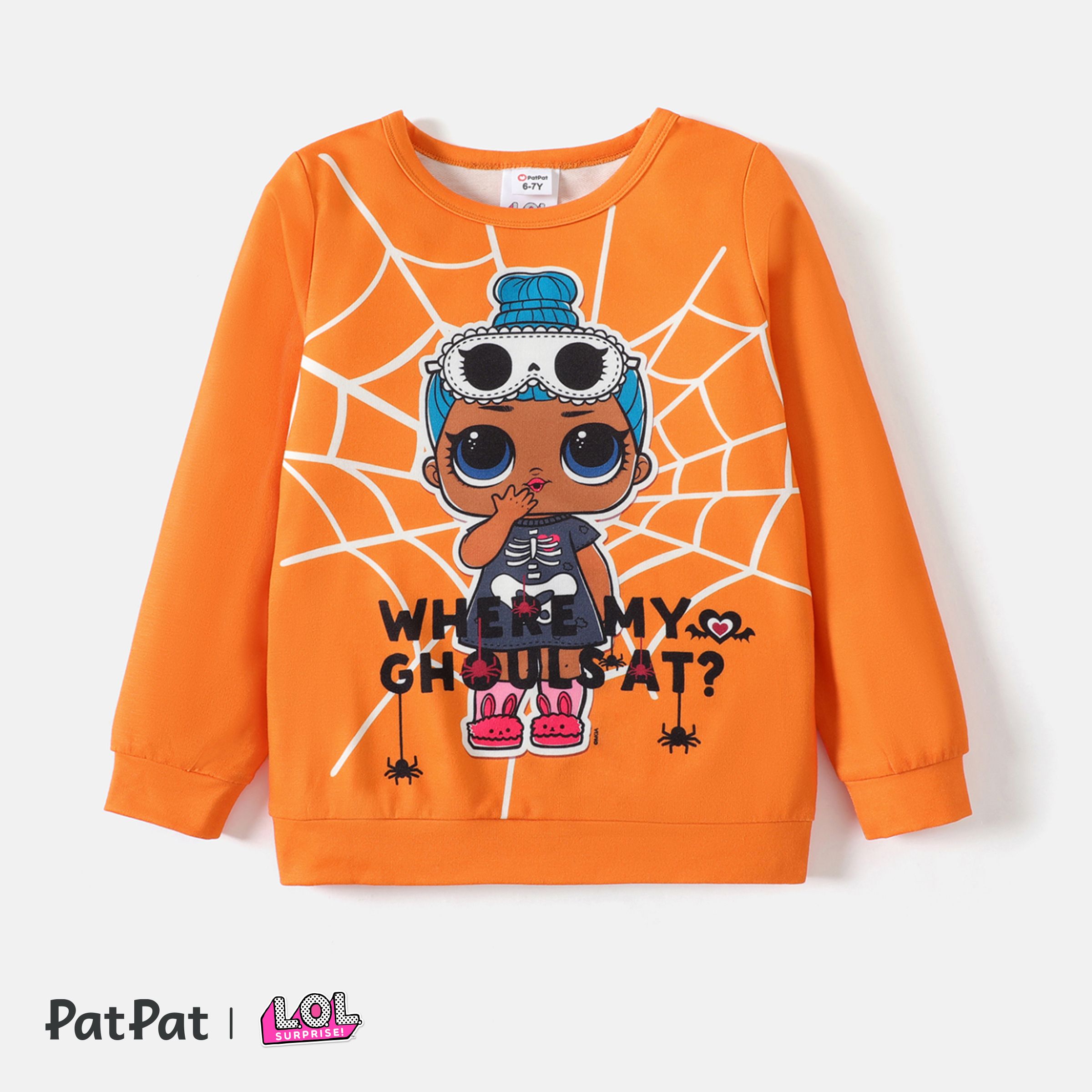 L.O.L. SURPRISE! Kid Girl Character Print Halloween Graphic Sweatshirt