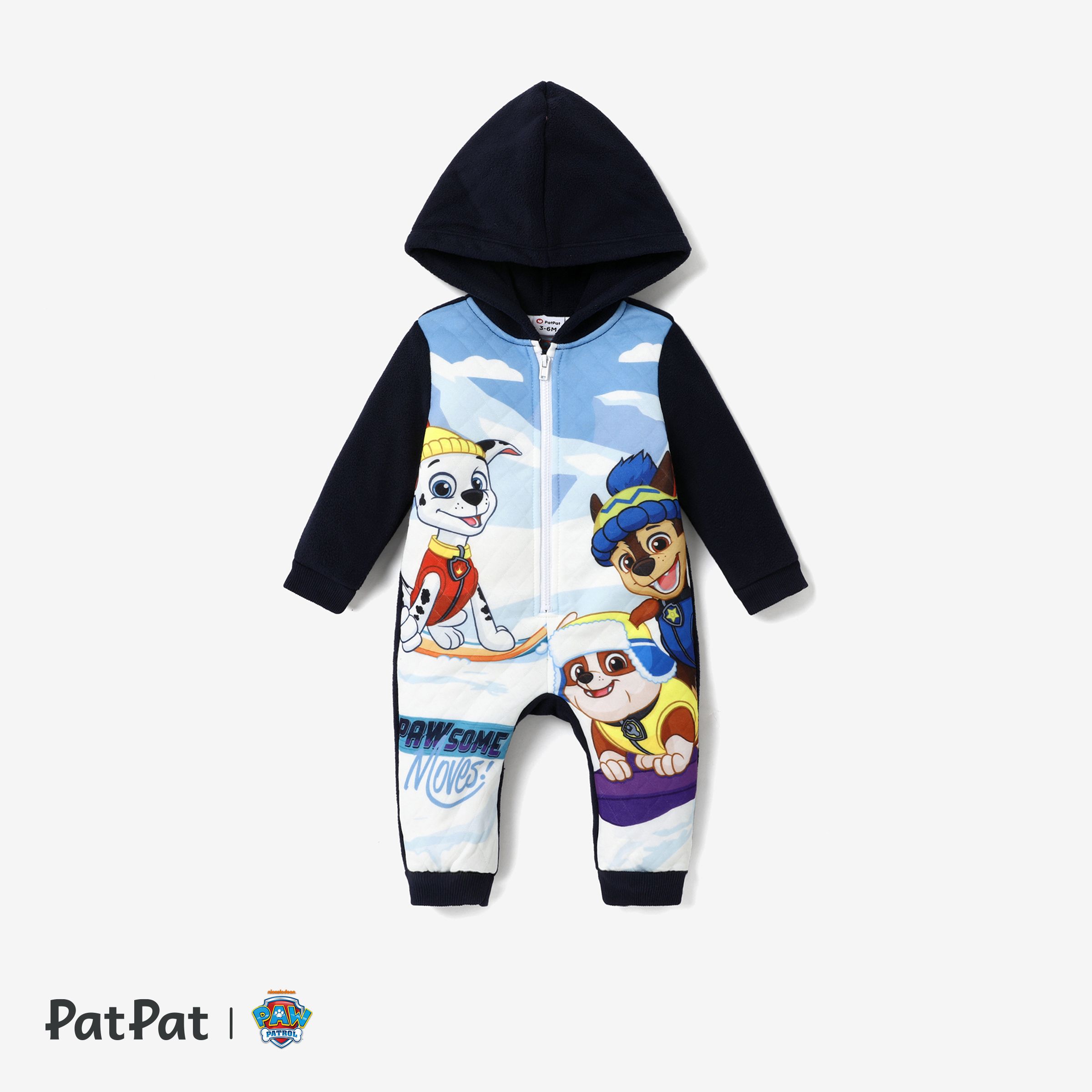 PAW Patrol Bébé Garçons / Filles Amusant Motif De Ski Polaire à Capuche Onesies