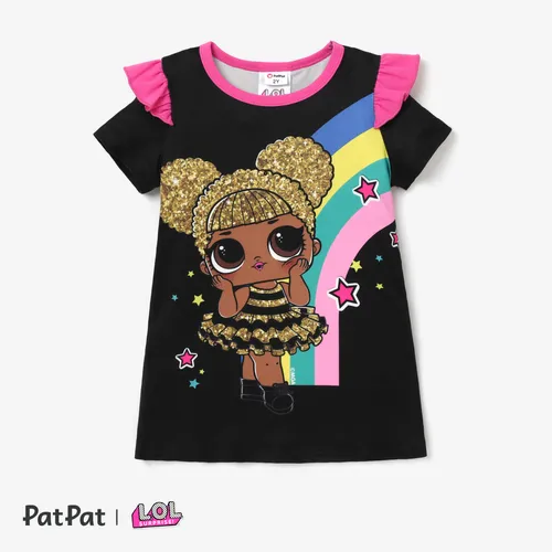 L.O.L. SURPRISE! toddler Girl Graphic Print ruffled dress