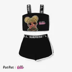 L.O.L. SURPRISE! Toddler Girl/Kid Girl Graphic Print Short-sleeve casual set Black