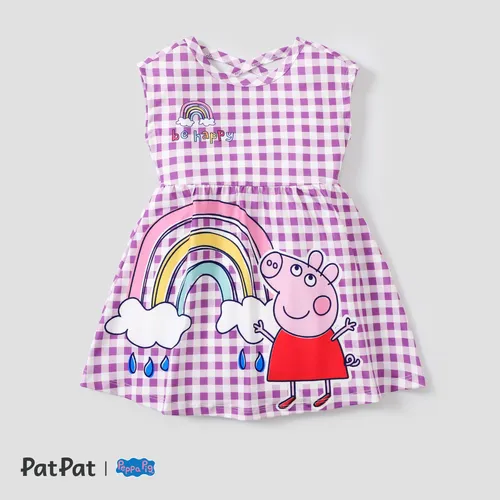 Peppa Schwein Kleinkind Mädchen Charakter Print Kleid