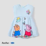 Peppa Pig Páscoa Criança Menina Recorte Infantil Vestidos Azul