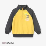 Looney Tunes Páscoa Criança Unissexo Costuras de tecido Infantil Sweatshirt Amarelo