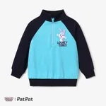 Looney Tunes Toddler Boy/Girl Zipper Stand Collar Sweatshirt Blue