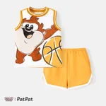 Looney Tunes Toddler Boy 2pcs Character Print Tank Top and Shorts Set Yellow