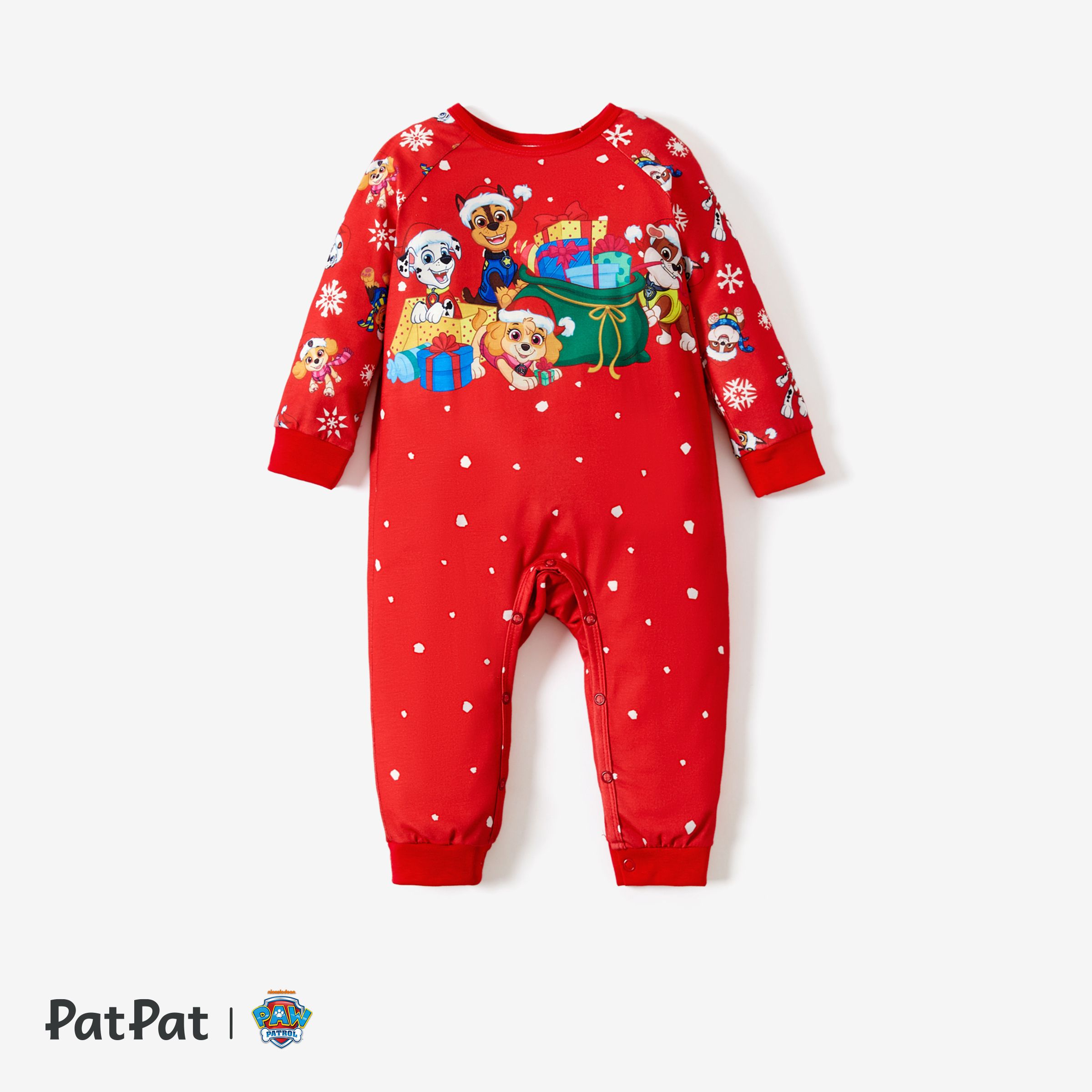 PAW Patrol Christmas Big Graphic Family Matching Pajamas Sets(Flame Resistant)