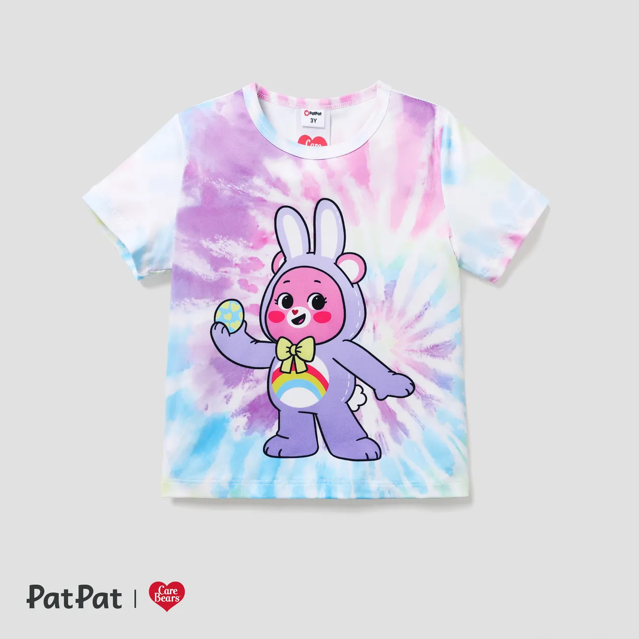 Care Bears Toddler/Kid Girl Easter Tie Dye T-Shirt
 Colorful big image 1