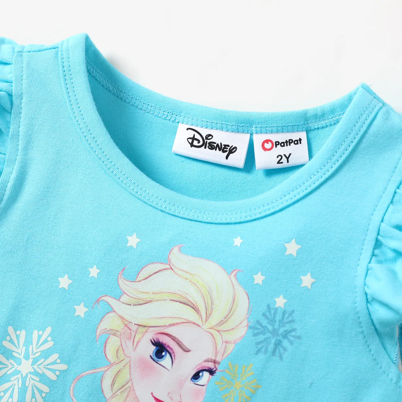 Disney Frozen Criança Menina Extremidades franzidas Infantil Vestidos Turquesa big image 1