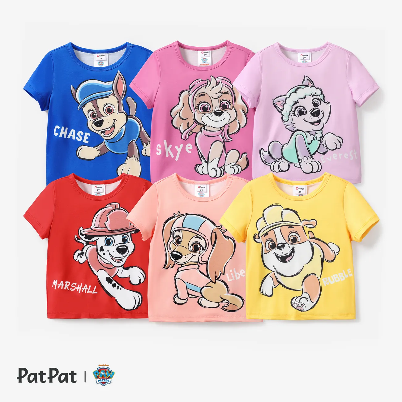 Patrulla de cachorros Pascua Unisex Infantil Camiseta Violeta claro big image 1