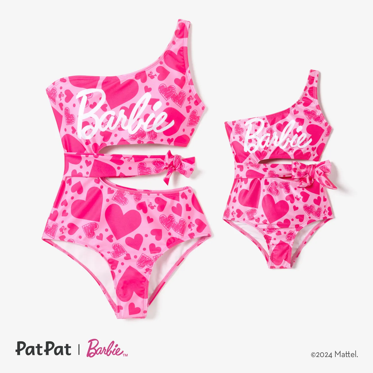Barbie Mommy & Me Girls Heart-shaped Swimwear
 Roseo big image 1