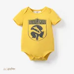 Harry Potter 1pc Baby Boys/girls College Badge Pattern Romper Yellow