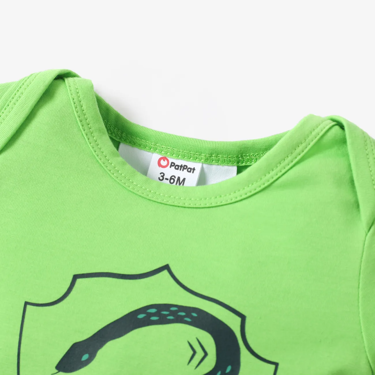 哈利波特 嬰兒 中性 童趣 短袖 連身衣 綠色 big image 1